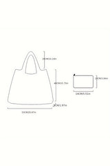 Black Goth Halloween Pumpkin Large Capacity Foldable Tote Bag