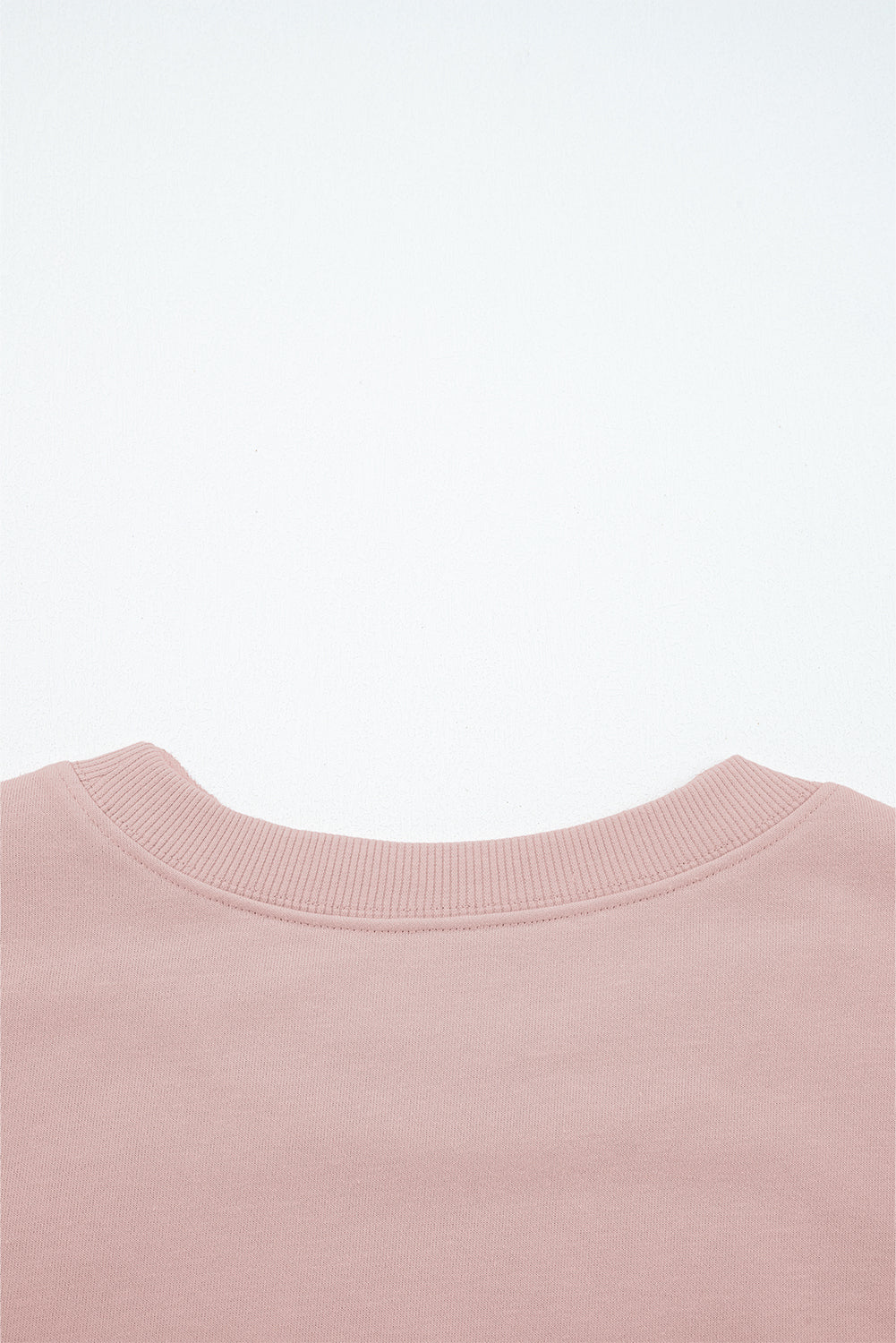 Light Pink Drop Shoulder Crop Pullover Drawstring Wide Leg Pants Set