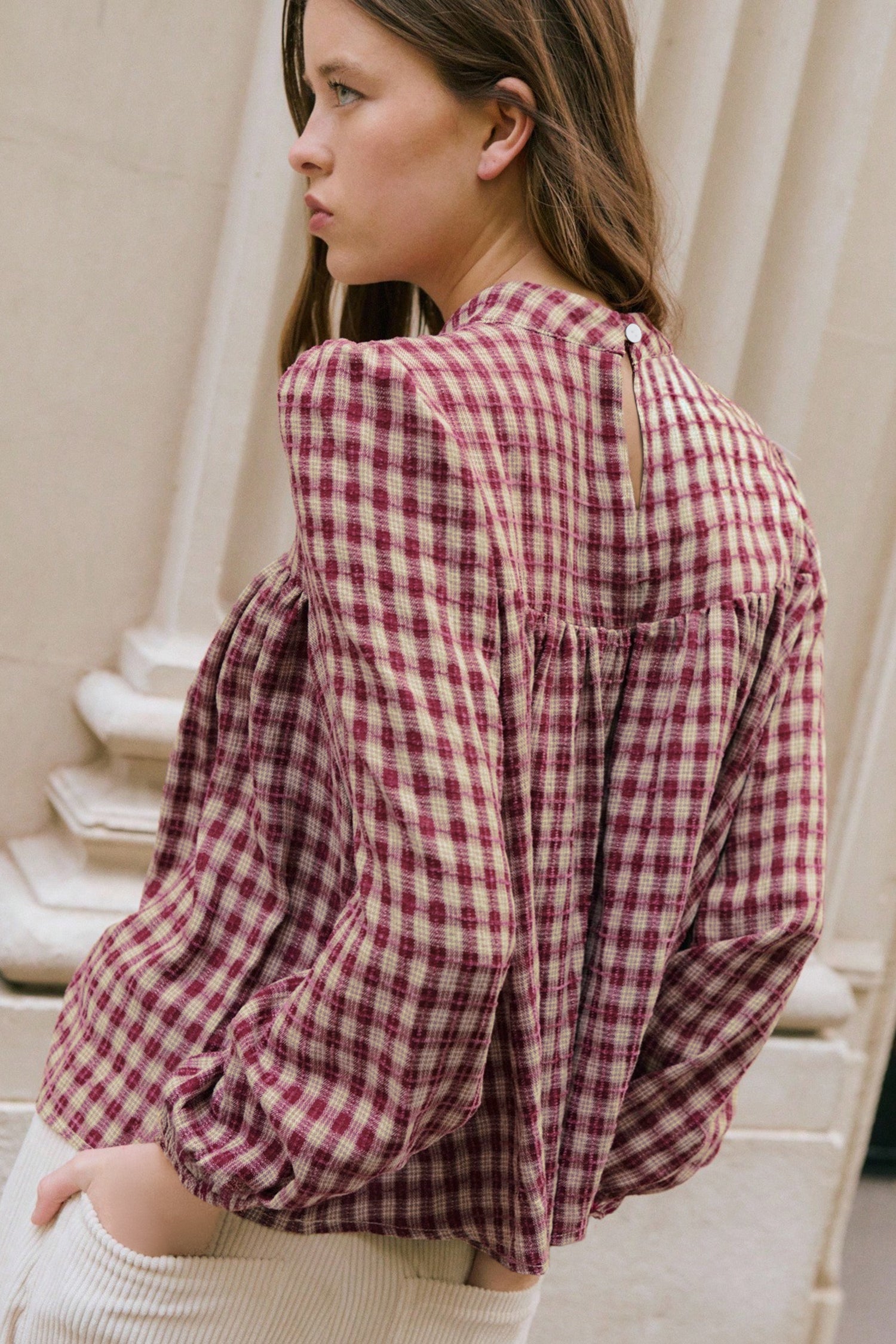 Coral Blouse