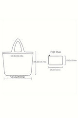 Black Goth Halloween Pumpkin Large Capacity Foldable Tote Bag
